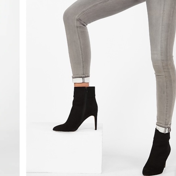 Express High Waisted Seamed Ankle Legging Jean - Picture 2 of 7